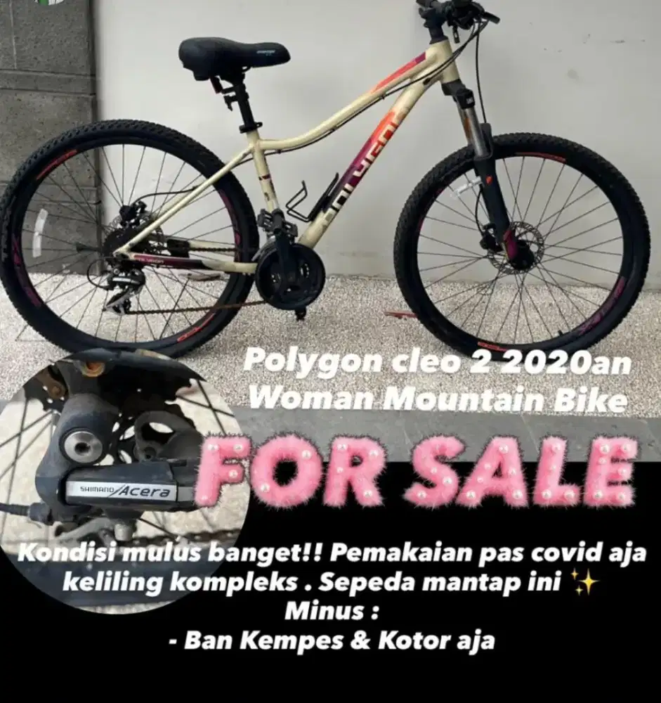 Sepeda polygon cleo 2 2020 woman mountain bike