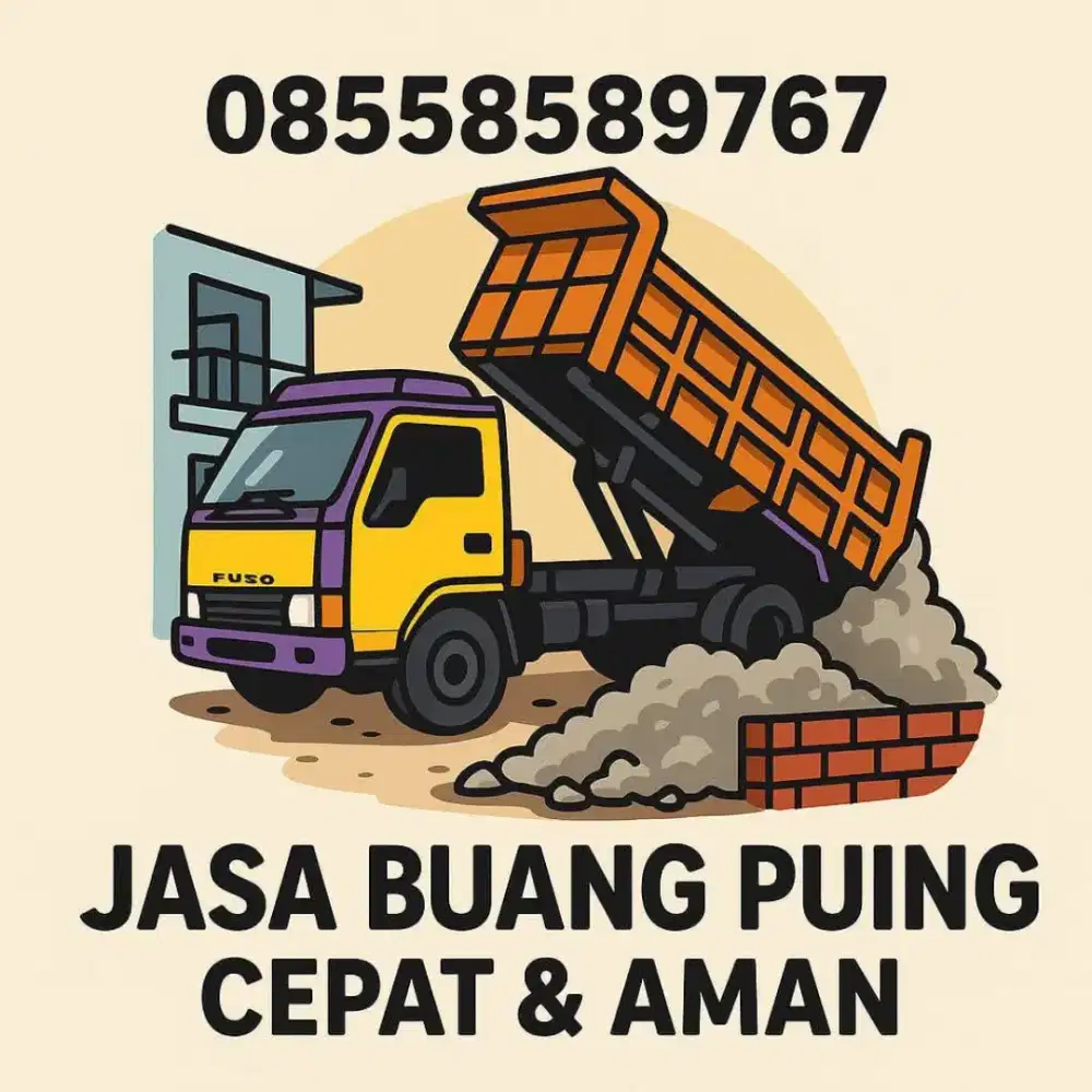 Jasa buang sampah puing murah