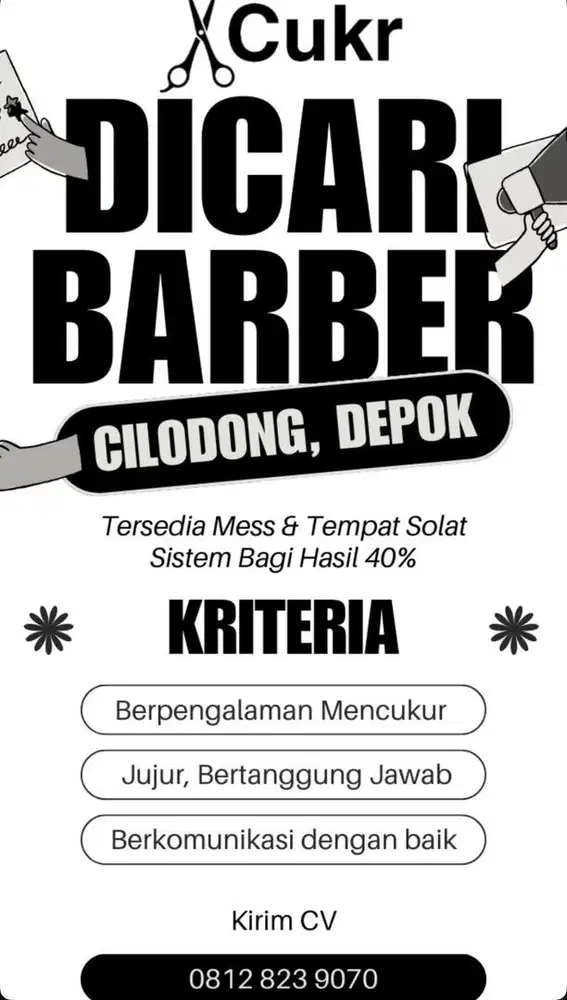 Lowongan Kerja Kapster Barbershop Cilodong