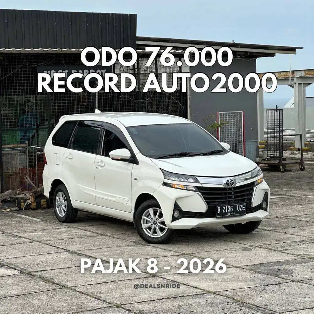 MURAH MERIAH !! PAJAK 8/2026 KM 76.000 TOYOTA AVANZA 1.3 G AT 2021