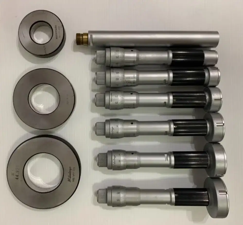 Alat ukur mikrometer internal tiga titik holtest Mitutoyo micrometer