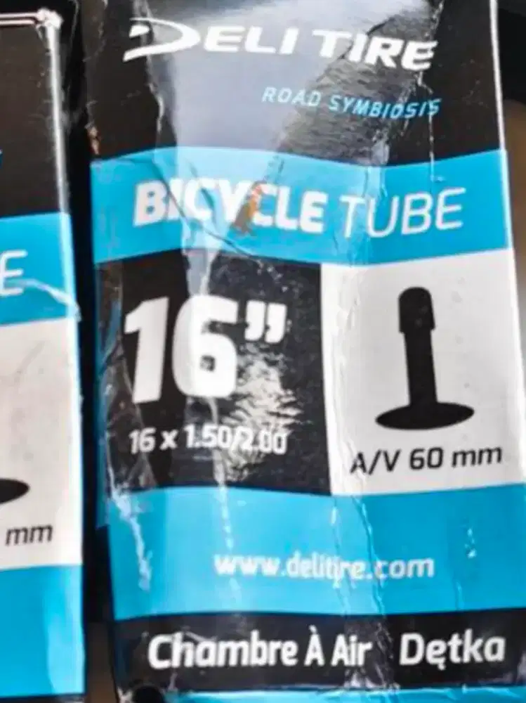 Ban dalam sepeda Deli Tire 16 x 1.50 panjang pentil 60 mm