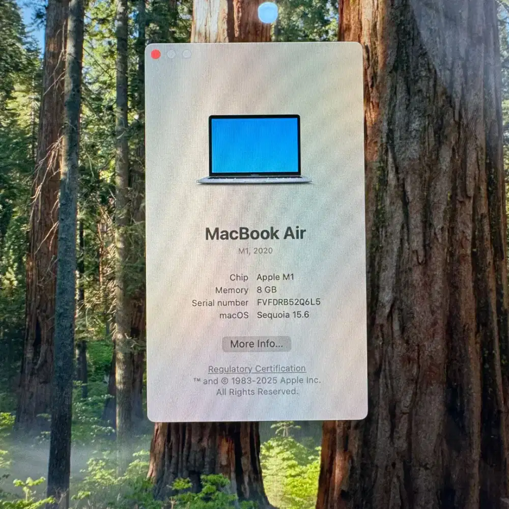 Macbook Air M1 Ram 8 Ssd 512 Layar 13 inch Full set Space Grey