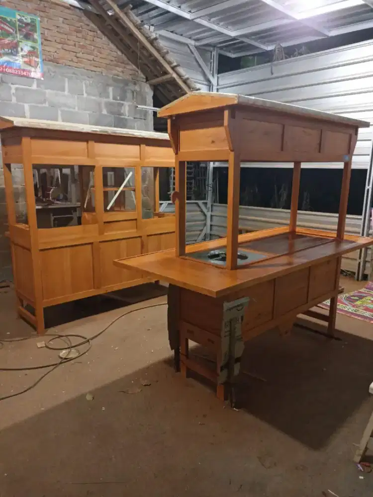 Sedia Gerobak Angkringan, Bakso Mie Ayam, Bubur, Sate, Soto, Pecel dll