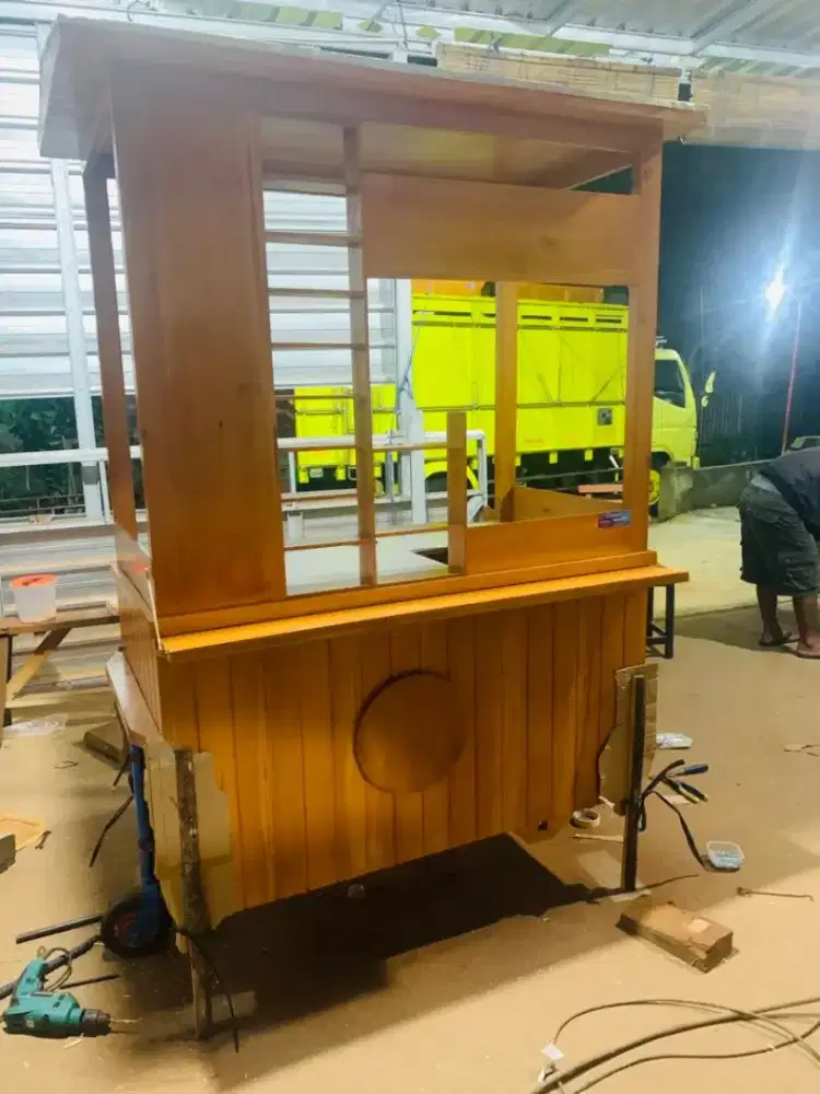 Sedia Gerobak Angkringan, Bakso Mie Ayam, Bubur, Sate, Soto, Pecel dll