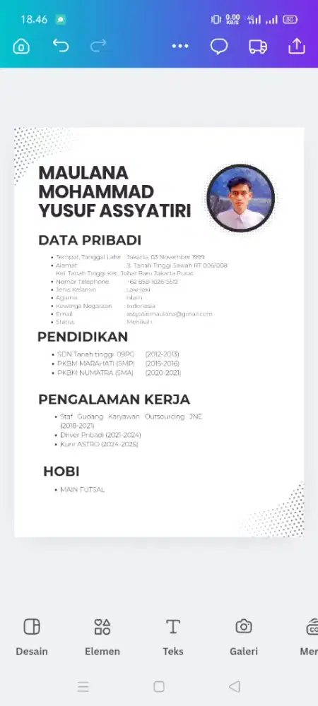 Nyari kerja driver/ob