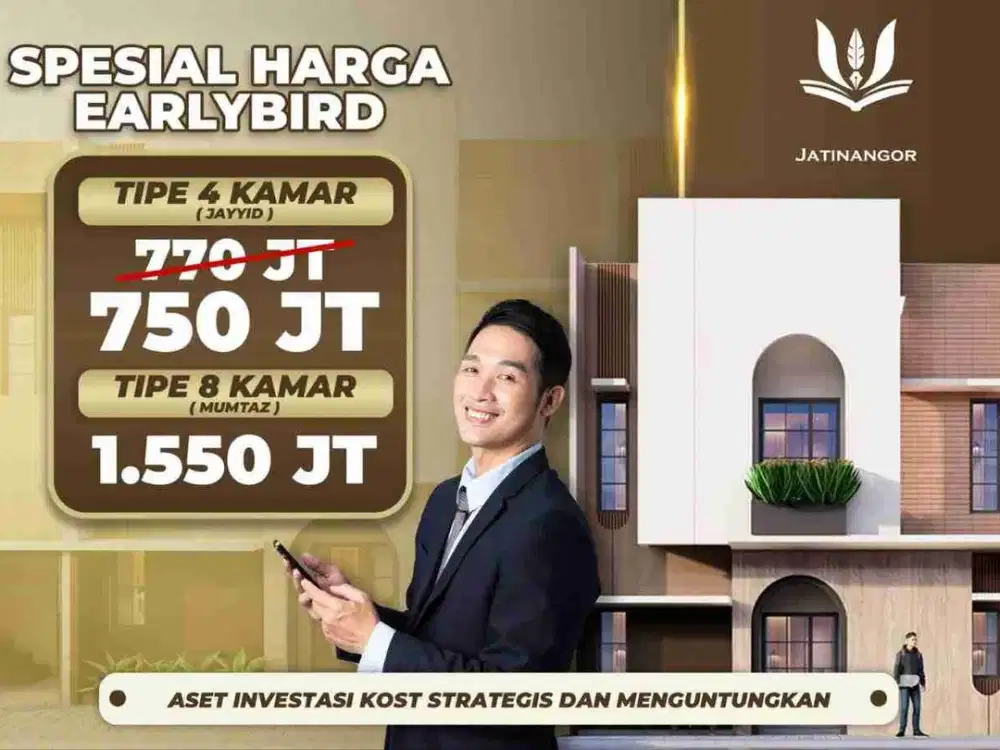 Jual Rukos Baru (4 Kamar) Full Furnished di Jatinangor dekat 4 Kampus Nasional, Bandung