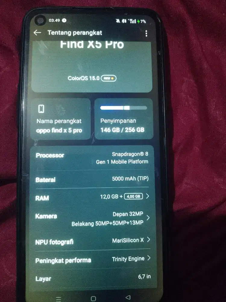 Oppo find X5 pro Ram 12/256 Murah