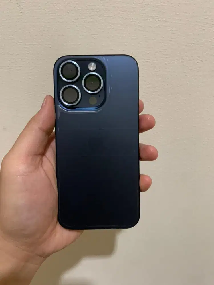 iPhone 15 Pro 128gb Blue Titanium iBox Fullset Original & HB 87% Ori