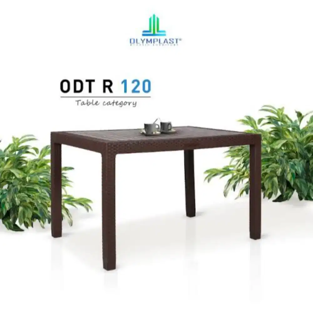 meja makan bahan plastik Olymplast UK.120x80