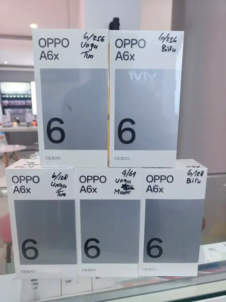 New OPPO A6x 12/256GB Resmi Segel