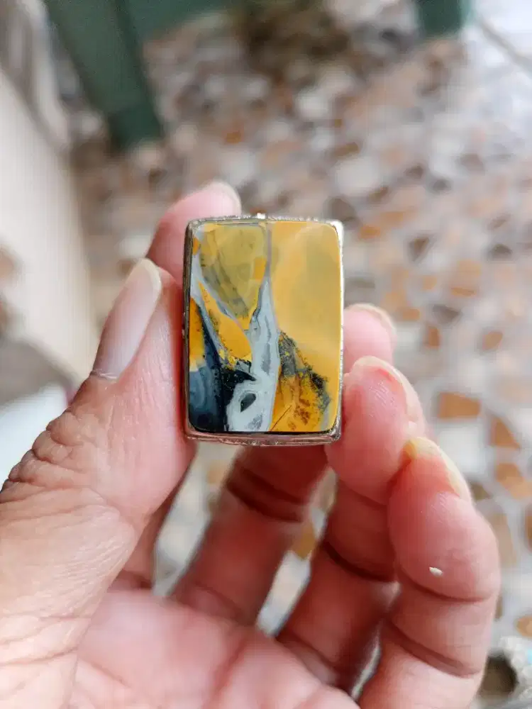 Batu Cincin Akik Permata Natural Pictorial Agate Batu Gambar Maligano