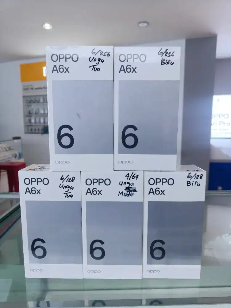 Promo New OPPO A6x 6+6GB/256GB Resmi Segel