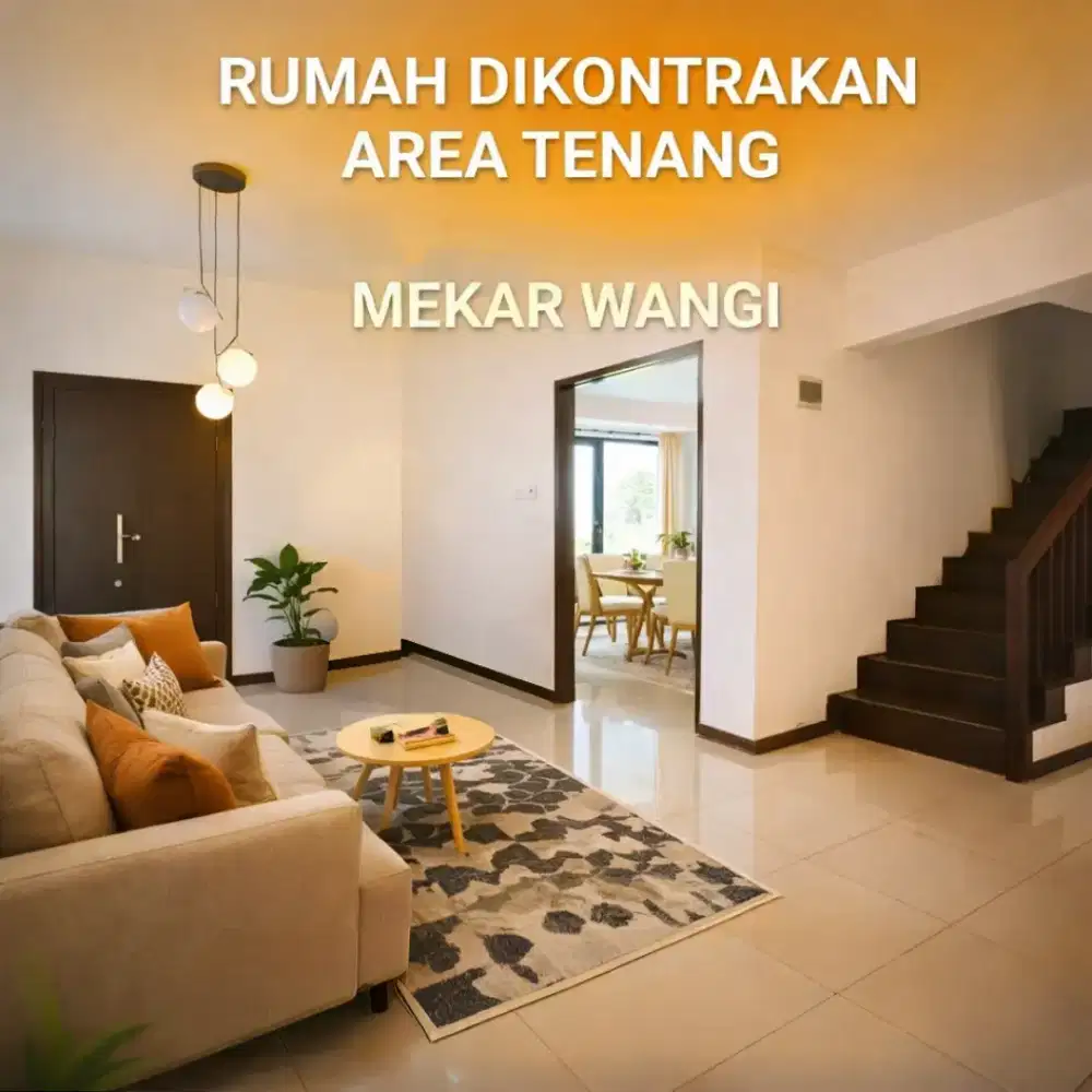 Rumah Kontrakan Sewa Tahunan Bulanan Murah Mekarwangi Full Furnished