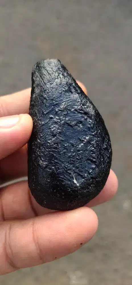 (WAJIB Transaksi Offline) Batu Meteorite 78Grams Natural