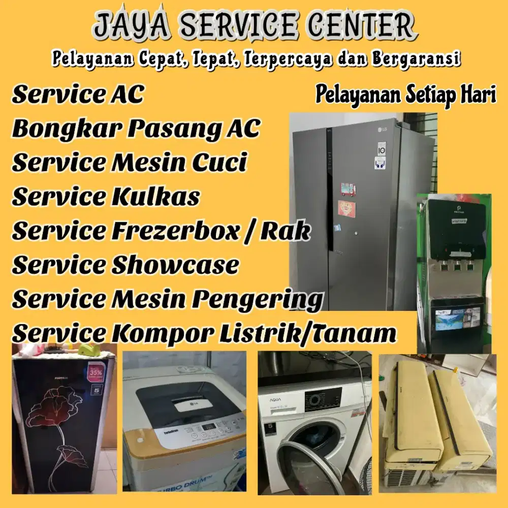 Service Kulkas Frezer Bongkar Pasang AC Servis AC Mesin Cuci Wonokromo
