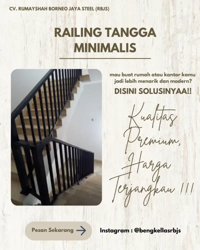 RAILING TANGGA MINIMALIS