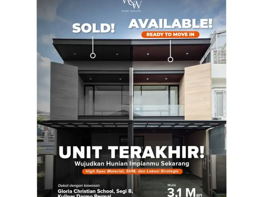 ‼️LAST UNIT ‼️RUMAH MEWAH BARU GRESS KUPANG BARU SURABAYA BARAT. DEKAT DARMO PERMAI, SEKOLAH GLORIA, SEGI 8, PAKUWON MALL, Dsb