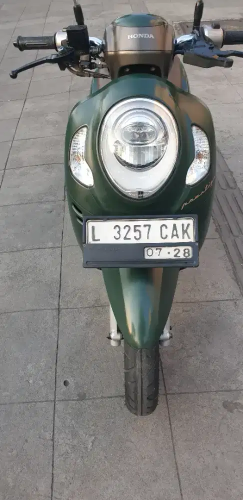 Scoooy Prestige th 2023 Hijau Army mewah pjk baru
