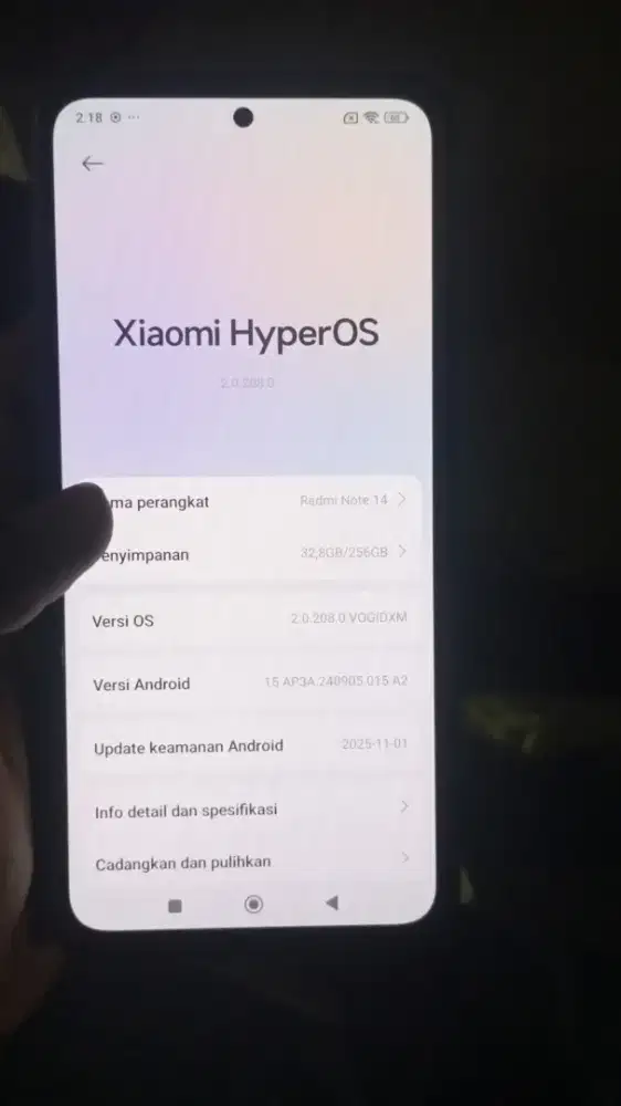 Xiaomi redmi note 14 NFC 256