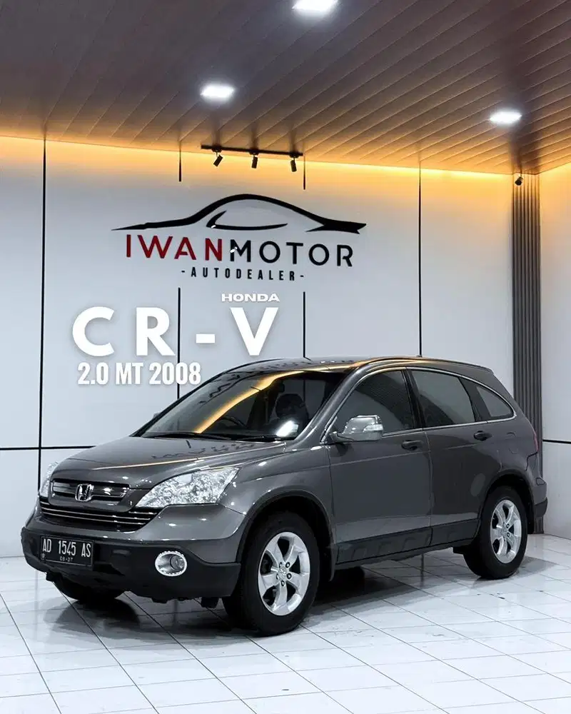Plat AD! Honda CRV 2.0 MT Tahun 2008