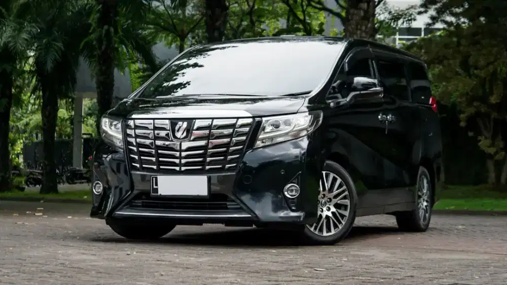 Jual Rugi Toyota Alphard G 2.5 AT 2016 Hitam ATPM Mobil Mewah Murah