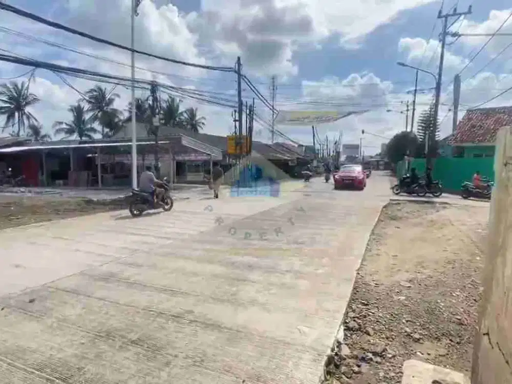 Dijual tanah di jl raya parung panjang bogor akses container 40 feet