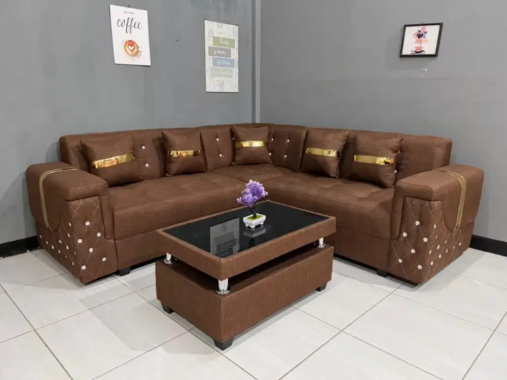 Promo sofa kancing minimalis