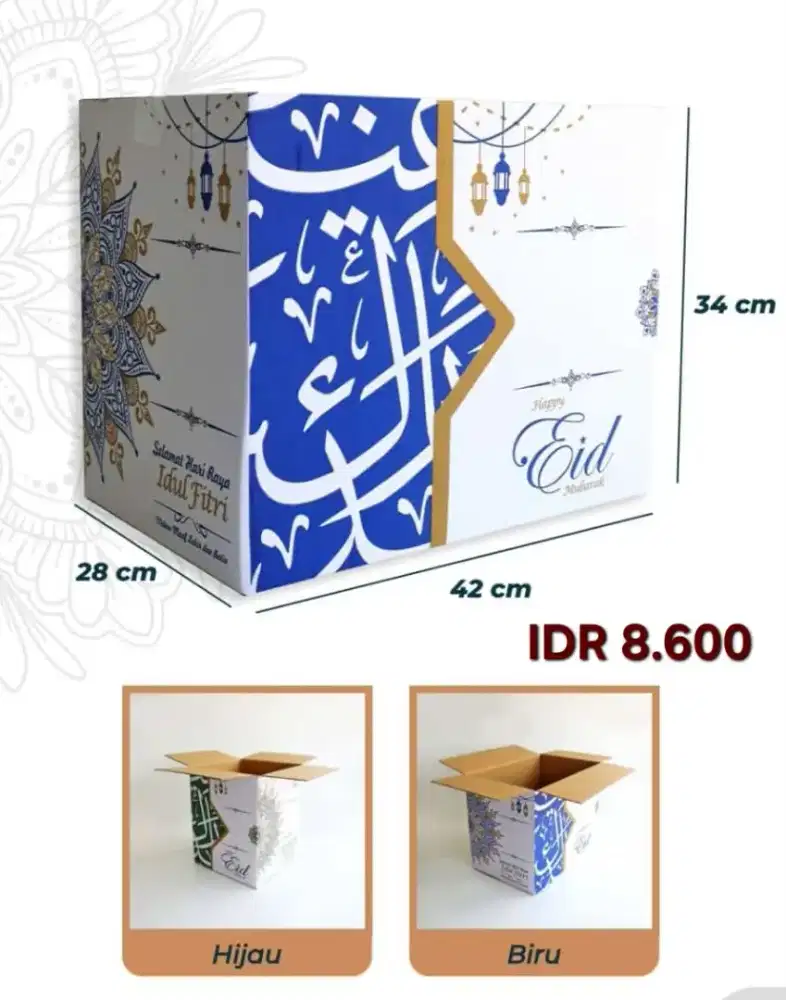Kardus Parcel Lebaran Terbaru Murah Box Parsel Aneka Motif dan Ukuran
