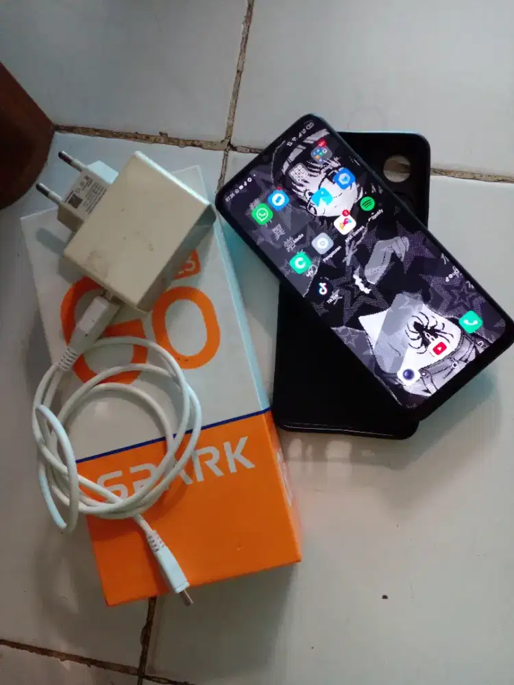 Jual hape Tecno spark go RAM 4+3 mulus normal jaya siap pakai