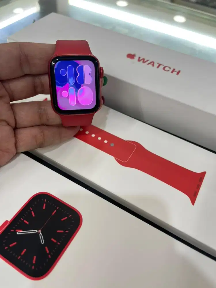 i watch series 6 40mm red bh 87% bekas garansi indonesia bisa tt