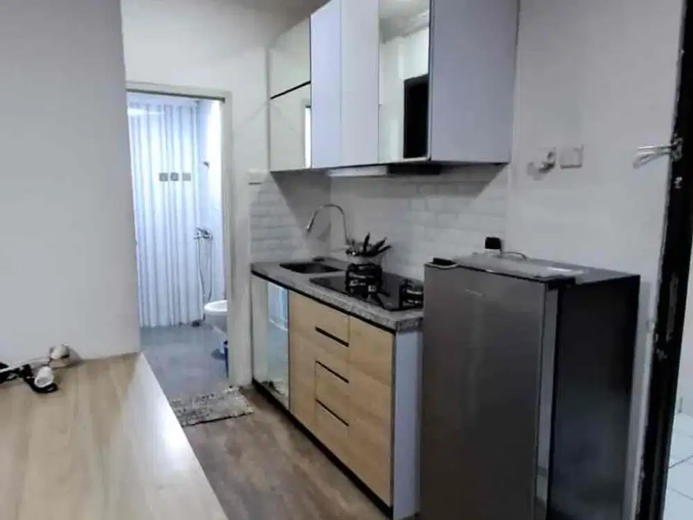 disewakan unit baru renov siap huni 2br tipe besar full furnis view kota hadap timur grand asia afrika