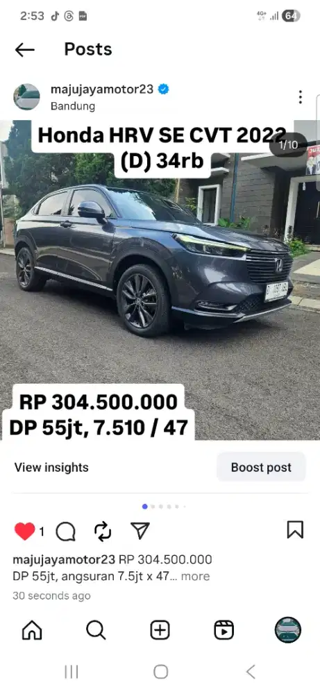 Antik KM 35RB.. Honda Hrv SE CVT 2022 (D)