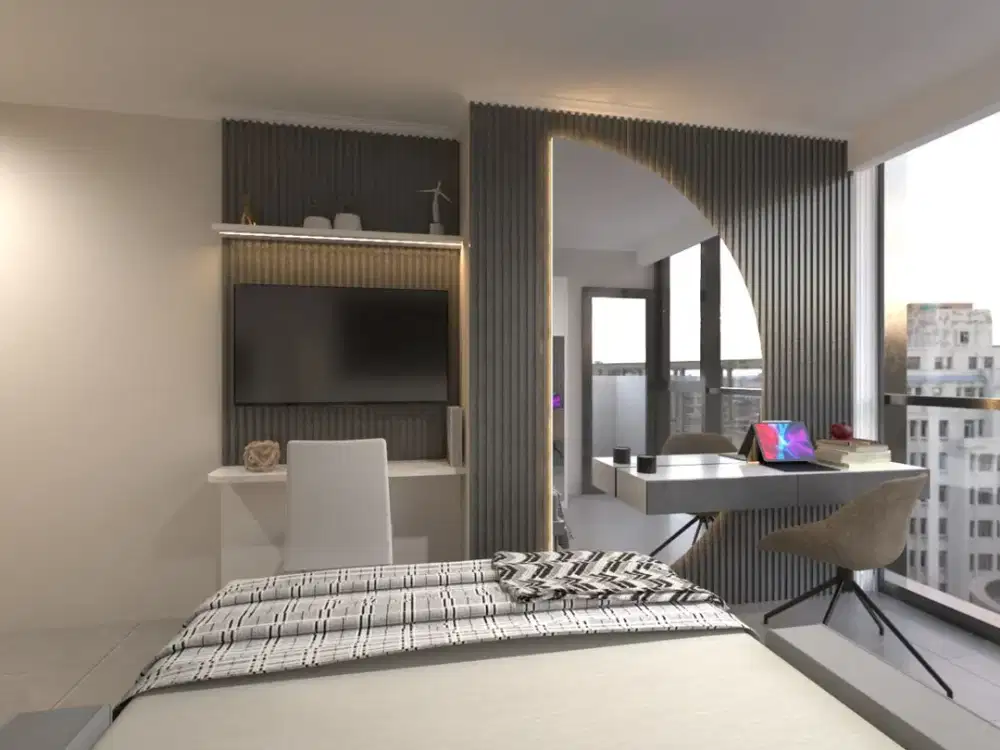 Vky - Disewa Apartemen Menara Jakarta Kemayoran Tower Equinox 1BR Furnish