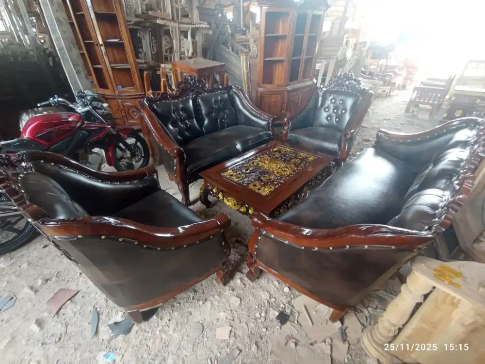 Kursi tamu Ganesha kayu jati Jepara promo