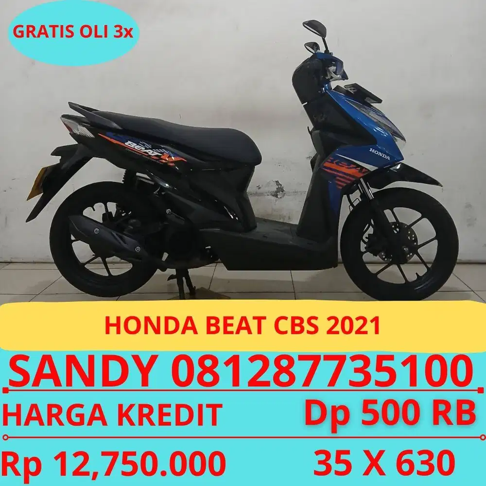 HONDA BEAT CBS 2021 DP MURAH 500 RIBU GUYSS
