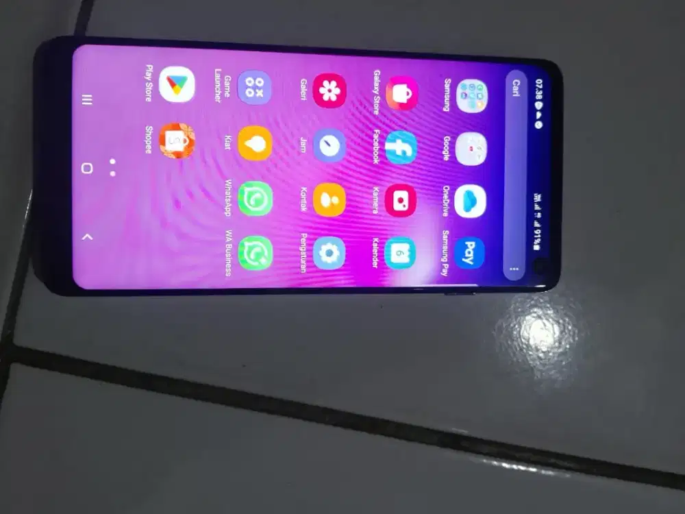 D jual samsung S10+ram 8/128 kondisi lcd gantian hp normal