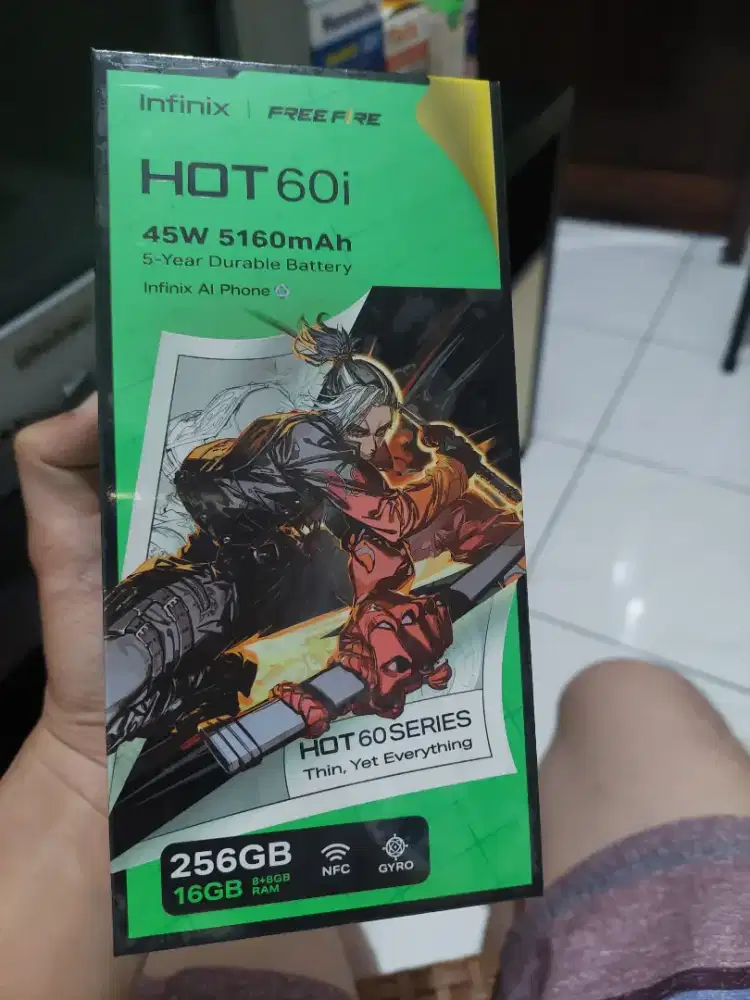 INFINIX HOT 60 i , NEW BARU , GRNSI RSMI 1 TAHUN