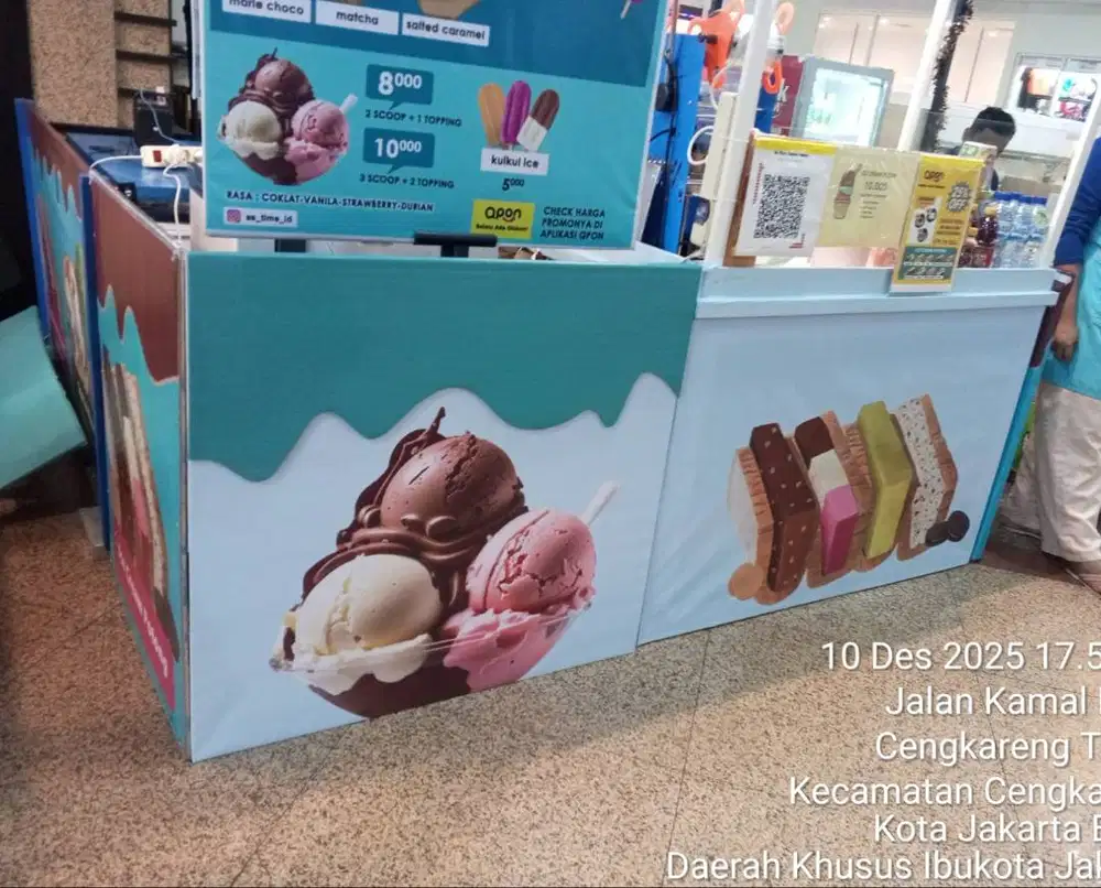 Jaga stand ice cream gaji komisi tinggi