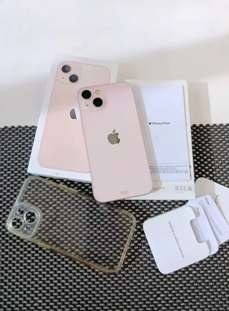 Iphone 13 128gb Pink IBOX Mulus Normal Malang Batu