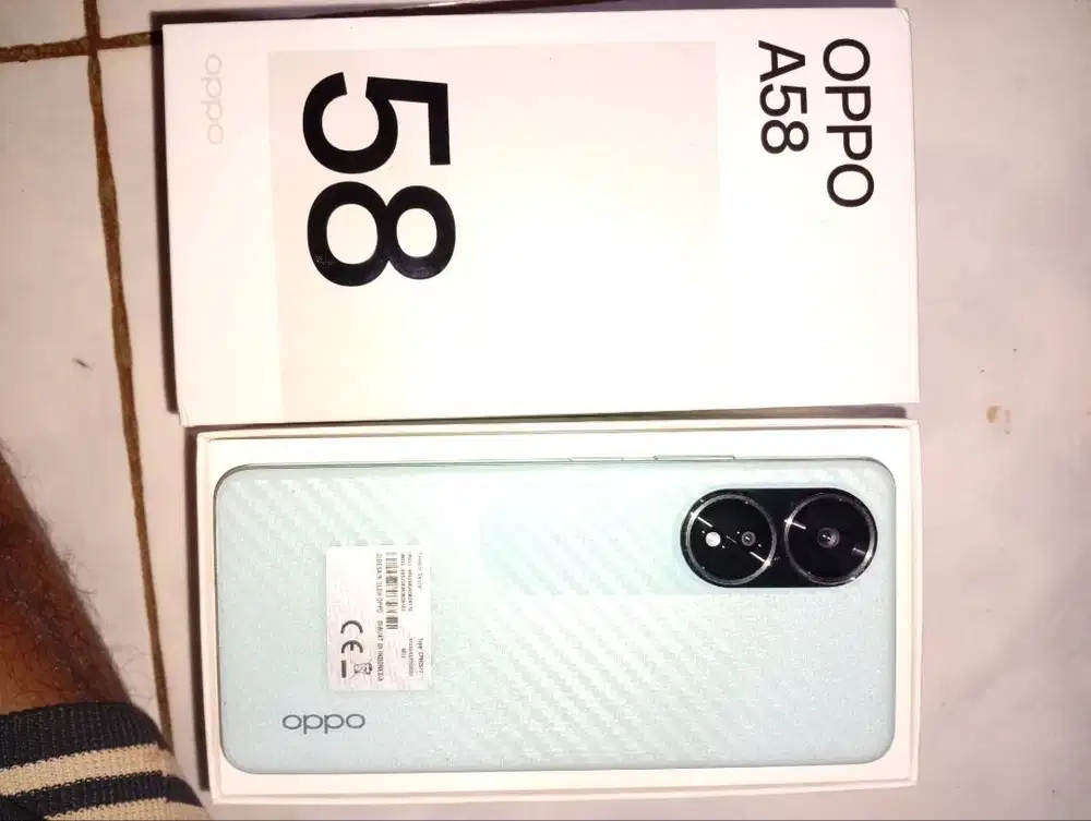 Oppo A58 ram 6 kondisi masih mulus masih segel pabrik