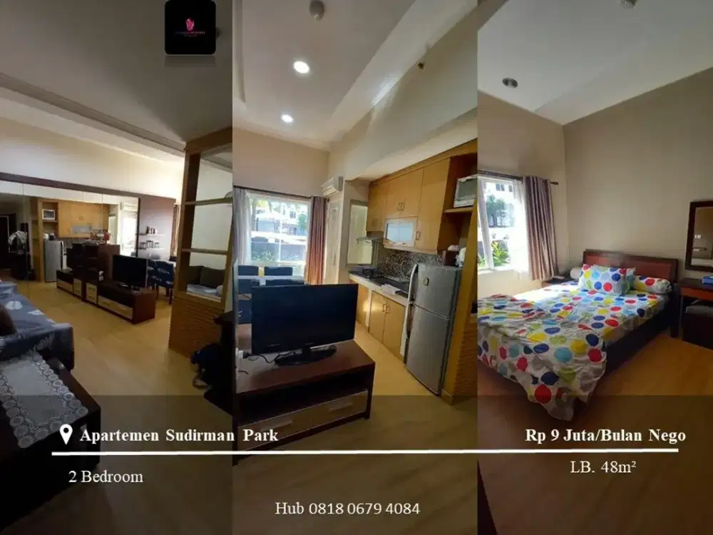 Disewakan Apartement Sudirman Park 2BR Low Floor Fully Furnished