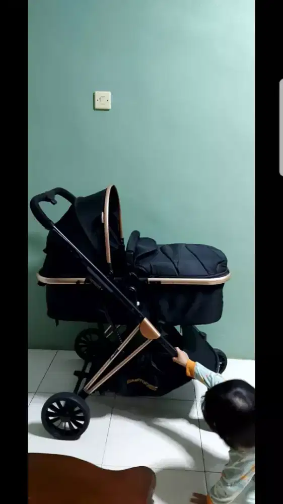 Stroller baby does babydoes dumont+stoler kereta  bassinet black
