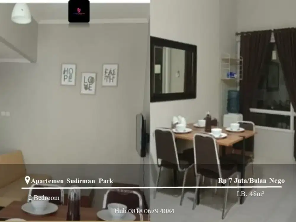Disewakan Apartement Sudirman Park Full Furnished 2BR Low Floor