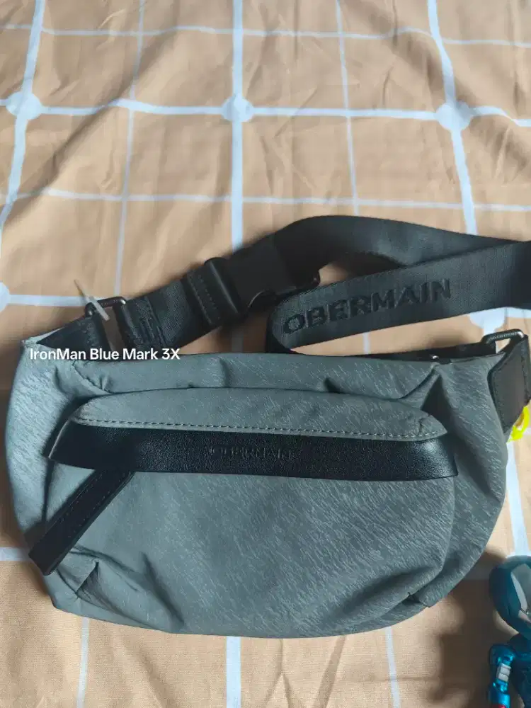 Obermain AADEN Waist bag grey Tas selempang Sling bag Waistbag