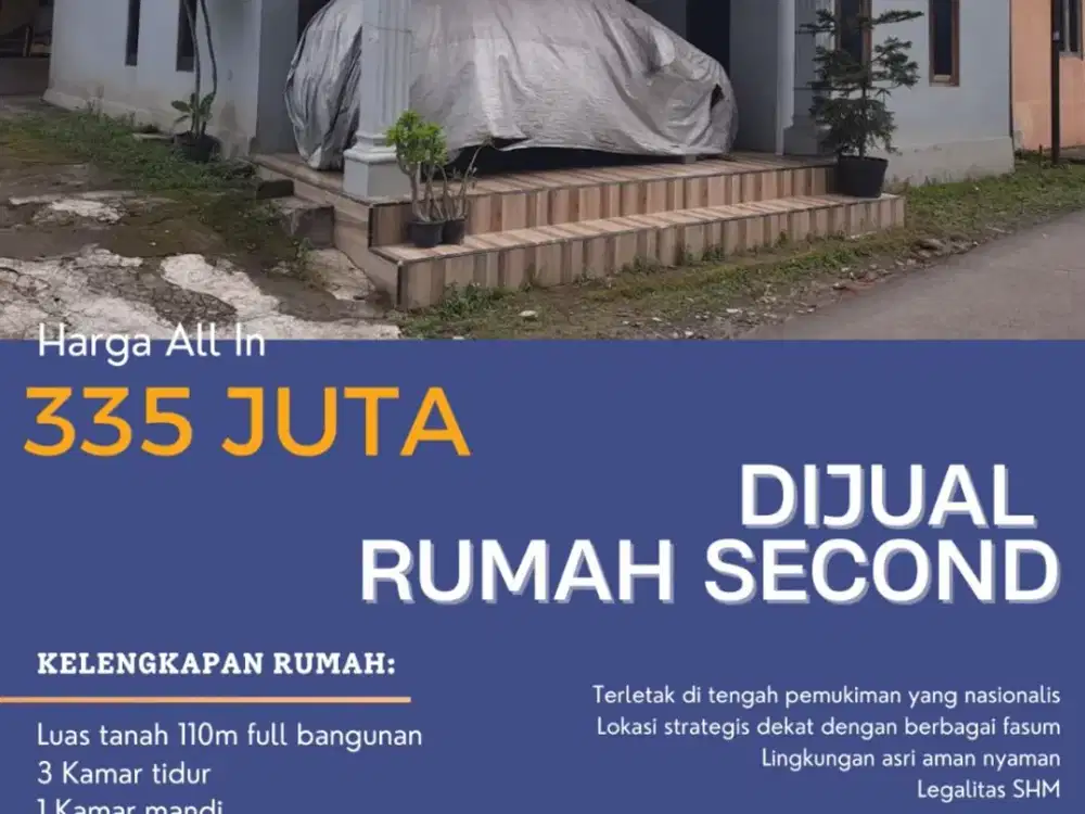 DICARI PEMEBELI RUMAH SECOND SIAP HUNI AREA MANISRENGGO