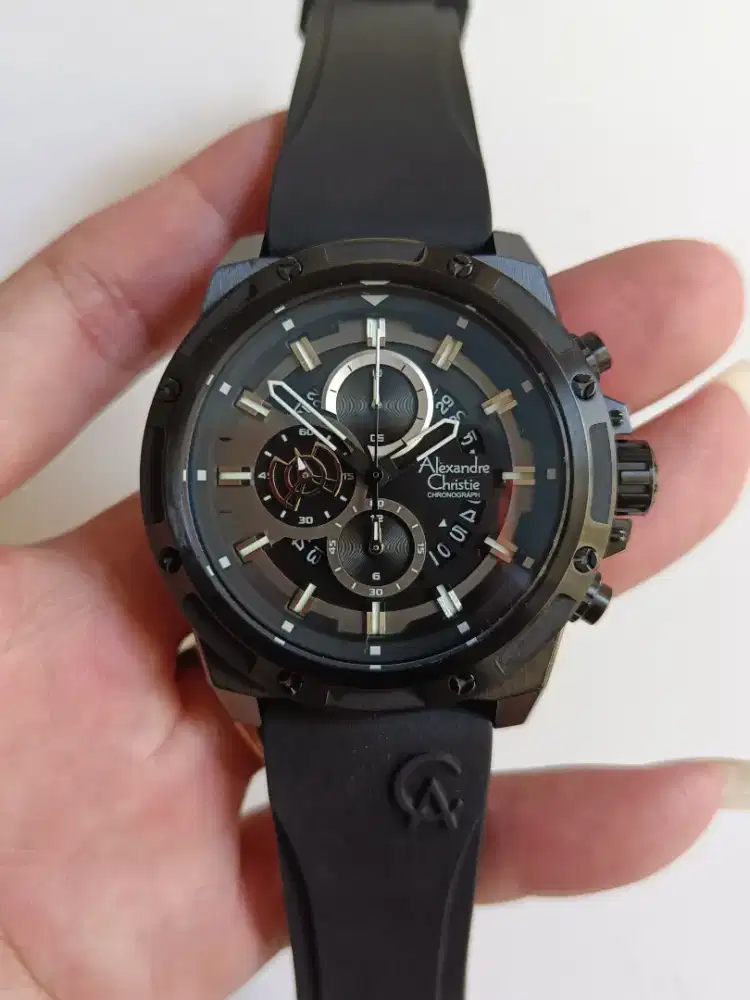 Alexandre Christie chronograph 6506MC original bekas sekali pakai