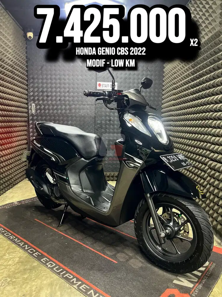HONDA GENIO CBS 110 CC 2022 LOW KM 25XXX PAJAK ON MODIF RAWATAN BRO