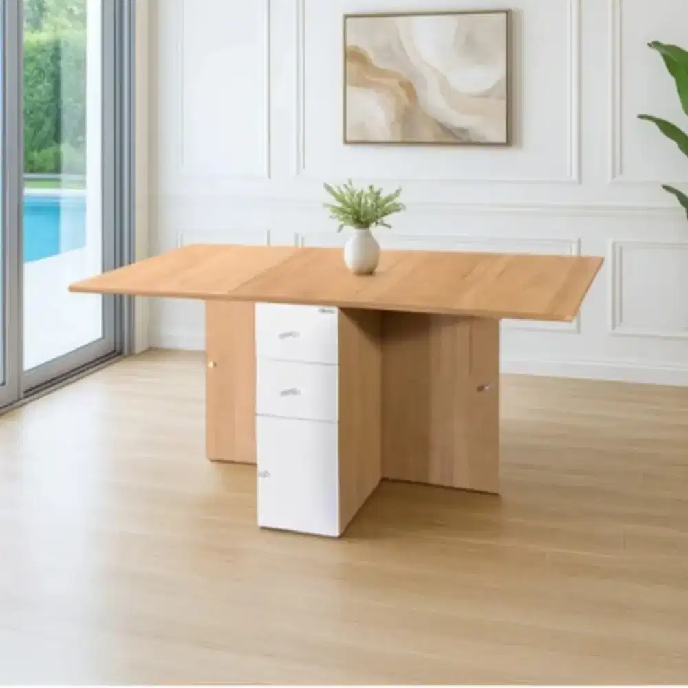 SELMA HARWICH MEJA LIPAT COKELAT