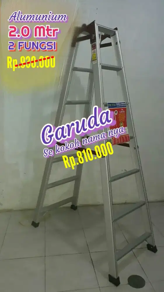 Tangga lipat almunium 2.0 mtr.